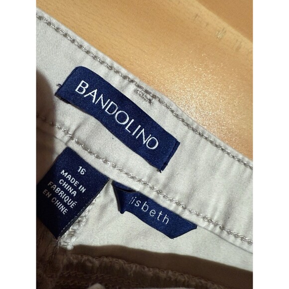 Bandolino Womens Jeans Plus 16 Beige Lisbeth Bottoms Pants Basic Solid - Picture 3 of 7
